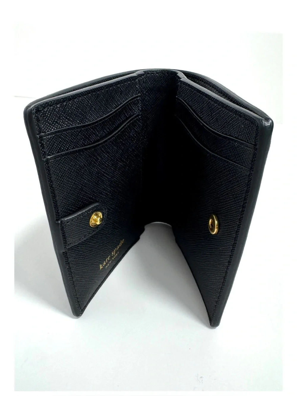 NWOT Kate Spade Morgan Bedazzled Bow Saffiano Leather Wallet Small Bifold